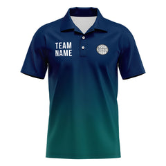 Benutzerdefinierte Marine Grün Fußball Polo-Shirts Fügen Sie Ihr Einzigartiges hinzu Logo/Name/Nummer