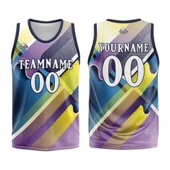 Angefertigte Marine Lila Basketball-Trikots für Männer und Frauen, Uniformen, geeignet für Kinder und Erwachsene, personalisierte Trikots