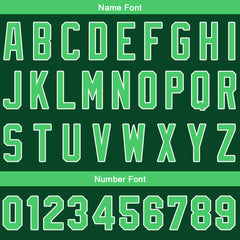 Benutzerdefinierte Authentisch Baseball-Trikot Dunkelgrün-Grün