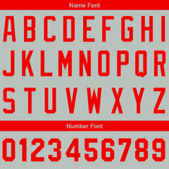 Benutzerdefinierte Authentisch Baseball-Trikot Grau-Rot