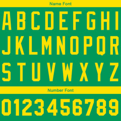 Benutzerdefinierte Authentisch Baseball-Trikot Grün Gelb