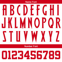 Benutzerdefinierte Baseball Jersey Personalisierte Baseball Shirt genäht und Druck Hai-Weiß&Rot