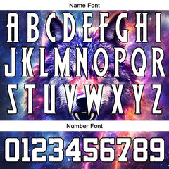 Benutzerdefinierte Baseball Jersey Personalisierte Baseball Shirt genäht und Druck Sternenhimmel Wolf