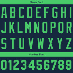 Benutzerdefinierte Authentisch Baseball-Trikot Marine-Grün