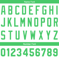 Benutzerdefinierte Authentisch Baseball-Trikot Weiß-Grün