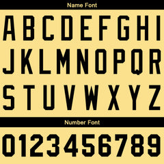 Benutzerdefinierte Authentisch Baseball-Trikot Gold-Schwarz