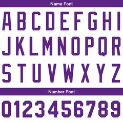 Benutzerdefinierte Authentisch Baseball-Trikot Weiß- Lila