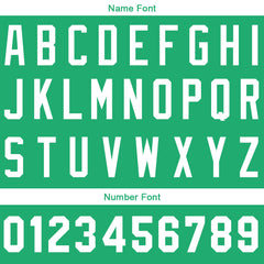 Benutzerdefinierte Authentisch Baseball-Trikot Grün Weiß