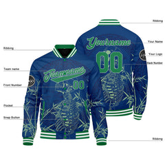 Benutzerdefinierte Grün Varsity-Jacke. Letterman-Jacke für Männer, Frauen und Jugendliche