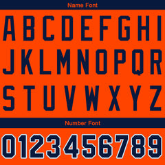 Benutzerdefinierte Authentisch Baseball-Trikot Orange Netz