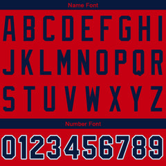 Benutzerdefinierte Authentisch Baseball-Trikot Rot Netz