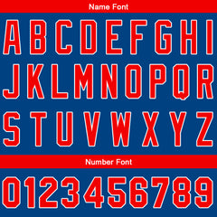 Benutzerdefinierte Authentisch Baseball-Trikot königlich-Rot