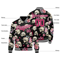 Benutzerdefinierte Mohn Varsity-Jacke. Letterman-Jacke für Männer, Frauen und Jugendliche