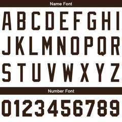 Benutzerdefinierte Authentisch Baseball-Trikot Weiss-braun