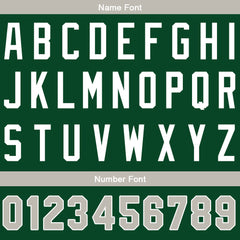 Benutzerdefinierte Authentisch Baseball-Trikot Dunkelgrün Netz