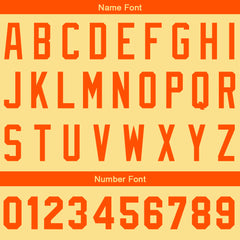 Benutzerdefinierte Authentisch Baseball-Trikot Gold-Orange