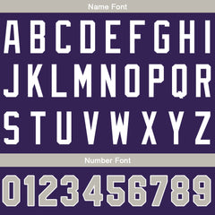 Benutzerdefinierte Authentisch Baseball-Trikot Lila Netz