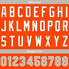 Benutzerdefinierte Authentisch Baseball-Trikot Orange Netz