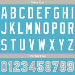 Benutzerdefinierte Authentisch Baseball-Trikot Hellblau Netz