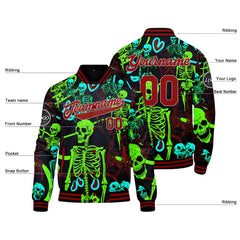 Benutzerdefinierte Rot Varsity-Jacke. Letterman-Jacke für Männer, Frauen und Jugendliche