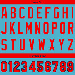 Benutzerdefinierte Authentisch Baseball-Trikot Hellblau Netz