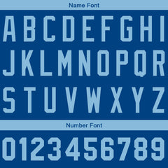 Benutzerdefinierte Authentisch Baseball-Trikot Royal-Hellblau