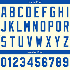 Benutzerdefinierte Authentisch Baseball-Trikot Creme-königlich