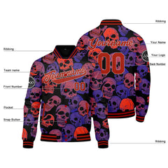 Benutzerdefinierte Rot Varsity-Jacke. Letterman-Jacke für Männer, Frauen und Jugendliche