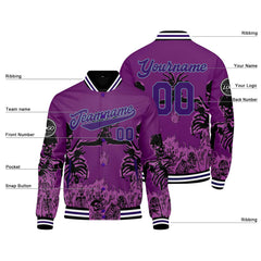 Benutzerdefinierte Lila Varsity-Jacke. Letterman-Jacke für Männer, Frauen und Jugendliche