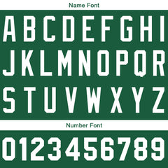 Benutzerdefinierte Authentisch Baseball-Trikot Dunkelgrün-Weiß