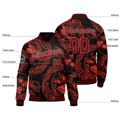 Benutzerdefinierte Rot Varsity-Jacke. Letterman-Jacke für Männer, Frauen und Jugendliche