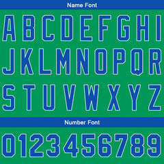 Benutzerdefinierte Authentisch Baseball-Trikot Grün-königlich