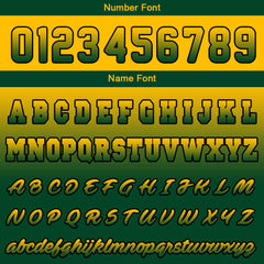 Benutzerdefiniert Grün Gelb Hoodie Personalisiert Männer Pullover Hoodie Gedruckt Team Name Number Logo für Frauen