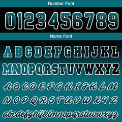 Benutzerdefinierte Verlauf Varsity-Jacke. Letterman-Jacke Schwarz Grün