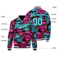 Benutzerdefinierte Pulver Blau Varsity-Jacke. Letterman-Jacke für Männer, Frauen und Jugendliche