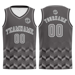 Benutzerdefinierter Grau Basketball Jersey Uniform Anzug gedruckt Ihr Logo Name Nummer