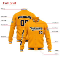 Benutzerdefinierte Varsity-Jacke. Letterman-Jacke für Männer, Frauen und Jugendliche Orange