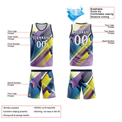 Angefertigte Marine Lila Basketball-Trikots für Männer und Frauen, Uniformen, geeignet für Kinder und Erwachsene, personalisierte Trikots