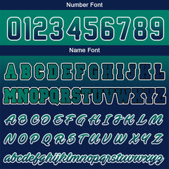 Benutzerdefinierte Verlauf Varsity-Jacke. Letterman-Jacke Grüne Marine