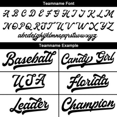 Benutzerdefinierte Authentisch Baseball-Trikot Weiß schwarz