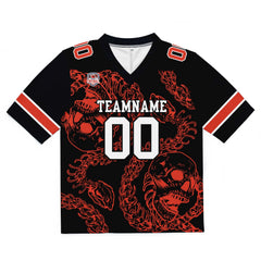 Benutzerdefinierte Gradient Fußball Trikots Personalisierte Name Nummer Logo Orange