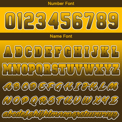 Benutzerdefiniert Braun Gelb Hoodie Personalisiert Männer Pullover Hoodie Gedruckt Team Name Number Logo für Frauen