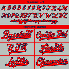 Benutzerdefinierte Authentisch Baseball-Trikot Grau Netz