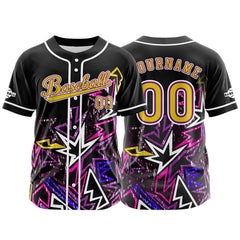 Benutzerdefiniert Schwarz Rosa Baseball Uniformen Drucken für Jungs Mädchen und Kinder Machen Ihr Team Mehr Vielfältig