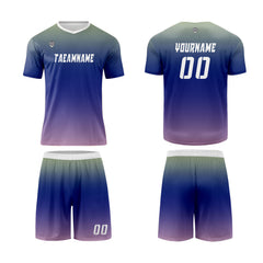 Benutzerdefinierte Gelb Blau Rosa Trikots für Männer Frauen Personalisierte Fußball Uniformen für Erwachsene und Kind