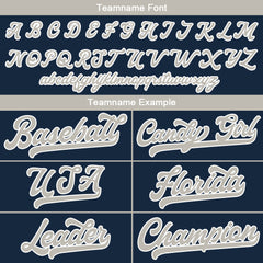 Benutzerdefinierte Authentisch Baseball-Trikot Marine Netz