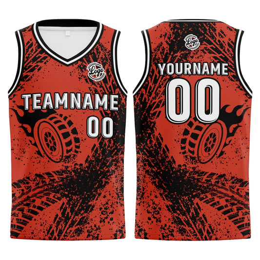 Benutzerdefinierter Vermilion Basketball Jersey Uniform Anzug gedruckt Ihr Logo Name Nummer