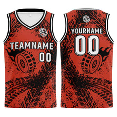 Benutzerdefinierter Vermilion Basketball Jersey Uniform Anzug gedruckt Ihr Logo Name Nummer
