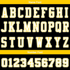 Benutzerdefinierte Schwarz Gelb Reversible Basketball Jersey Personalisierte Name Nummernlogo drucken