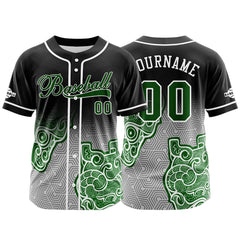 Benutzerdefiniert Schwarz Grau Grün Baseball Uniformen Drucken für Jungs Mädchen und Kinder Machen Ihr Team Mehr Vielfältig